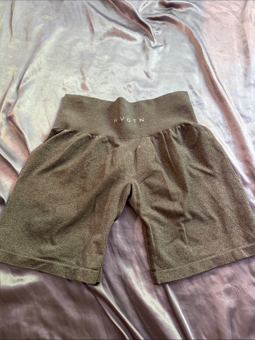 Khaki Green Seamless Pro Shorts